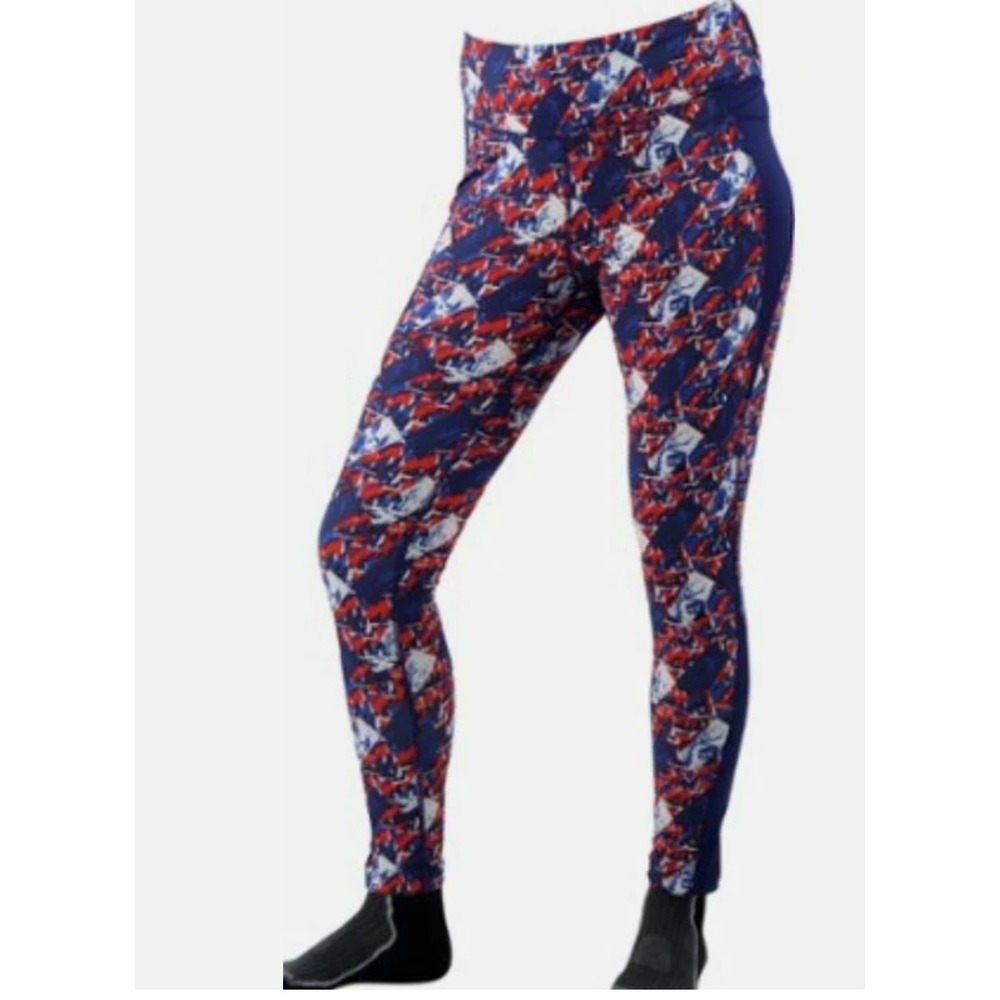 Obermeyer Discover Tight Women's Base Layer Leggings Medium Snosport RWB‎ NWT